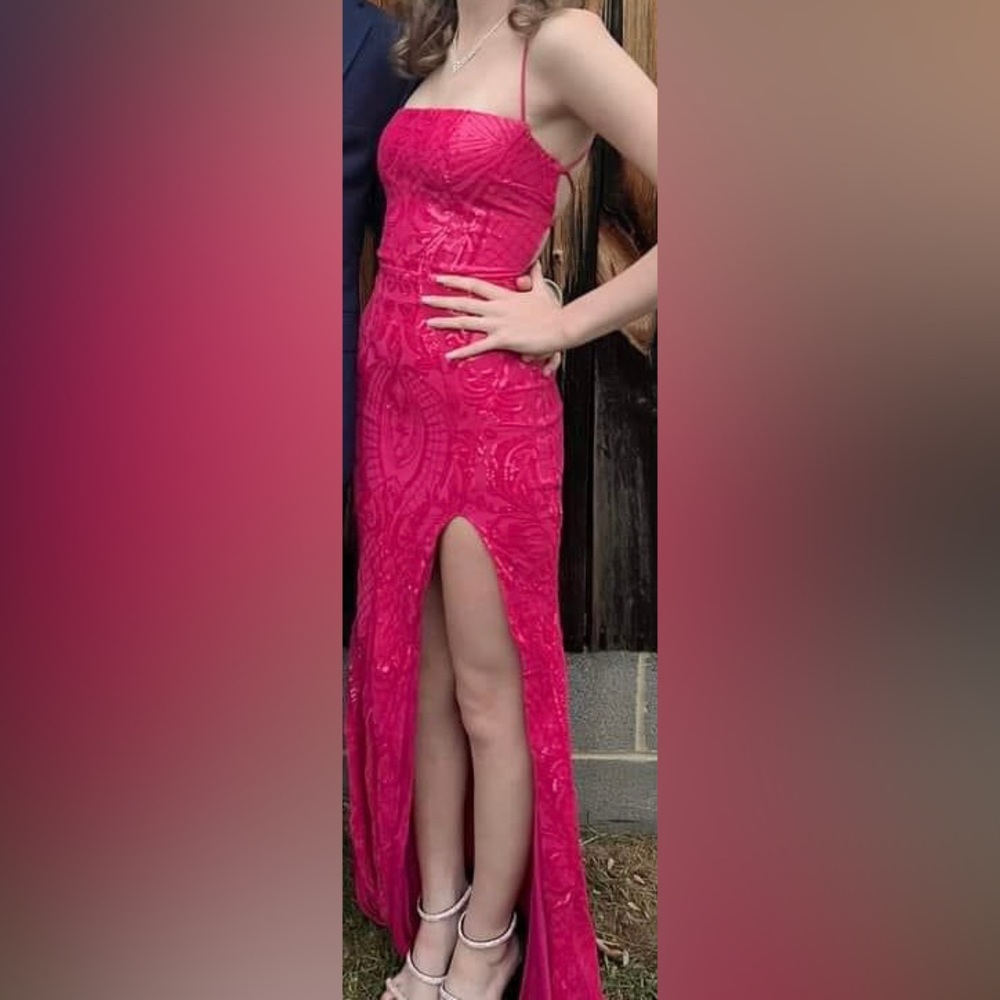 prom dress, from windsor, size xs 0-2, tie back, originally $110 asking $60